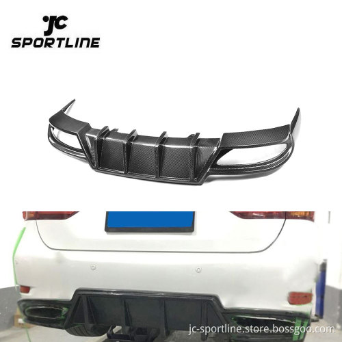 Carbon Fiber Rear Diffuser for Lexus GS350 F Sport Bumper (2013-2015)